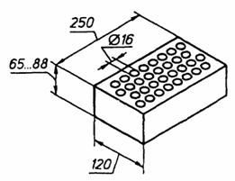 Кирпич с 32 пустотами. ГОСТ 530-95 Кирпич и камни керамические. Технические условия.