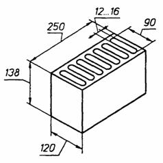 Камень с 7 пустотами. ГОСТ 530-95 Кирпич и камни керамические. Технические условия.
