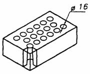 Кирпич с 17 сквозными отверстиями. ГОСТ 530-95 Кирпич и камни керамические. Технические условия.